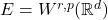E=W^{r,p}(\mathbb{R}^d)