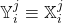 {\mathbb Y}_i^j\equiv{\mathbb X}_i^j